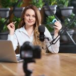 Best Influencer marketing Platform planning a campaign with a camera and microphone